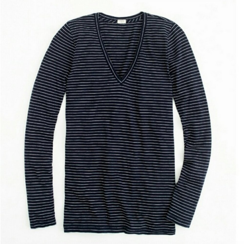 j. crew striped vintage cotton tee